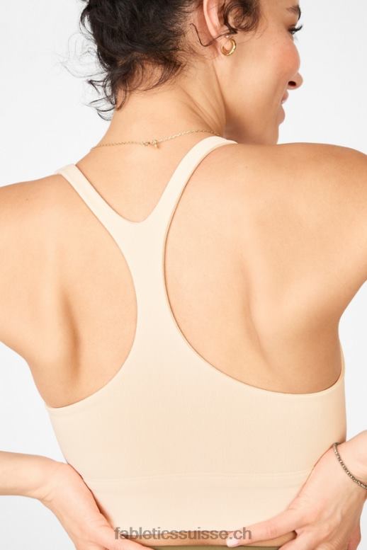 femmes soutien-gorge mi-long simone en maille sculpturale B0B6R1916 Tapioca Fabletics