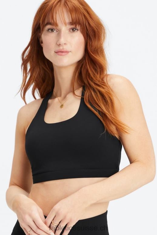 femmes soutien-gorge sport impact moyen boost 120 B0B6R1781 noir/argent réfléchissant Fabletics