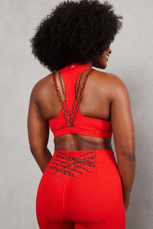 femmes soutien-gorge sport impact moyen boost 120 B0B6R1785 cerise électrique/mini léopard cerise électrique Fabletics