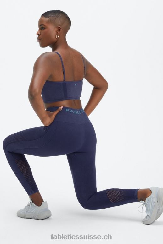 femmes synchroniser la bralette sans couture B0B6R2818 bleu marine délavé Fabletics