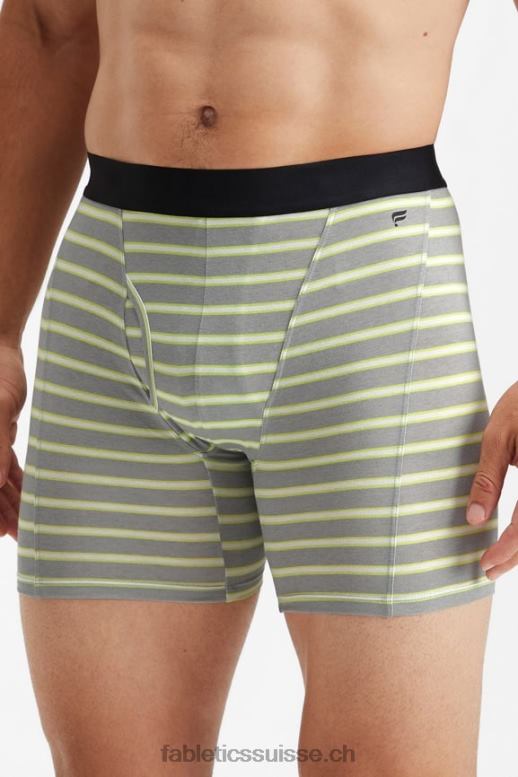 Hommes le boxer 24-7 200 B0B6R3775 rayure d'ombre de chaux délavée Fabletics