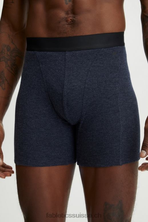 Hommes le boxer côtelé restoreknit B0B6R3785 marine classique Fabletics