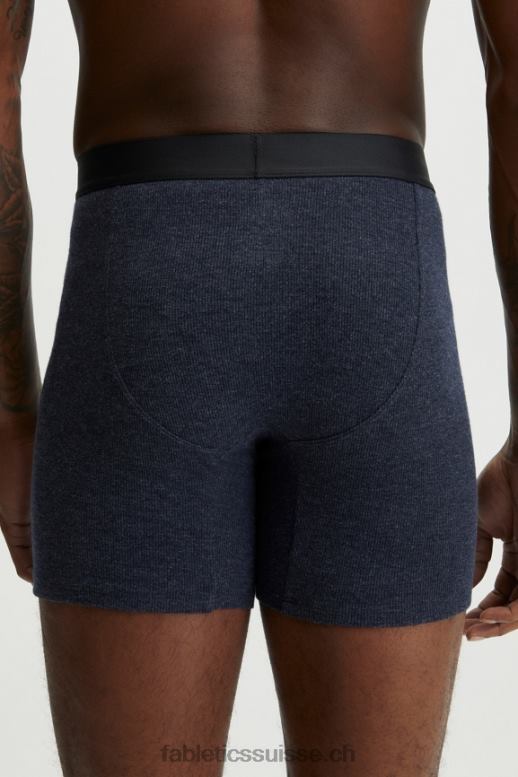 Hommes le boxer côtelé restoreknit B0B6R3785 marine classique Fabletics