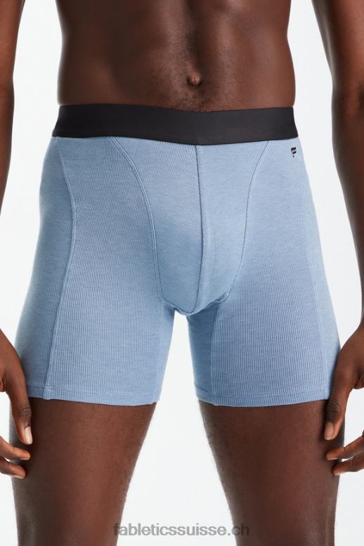 Hommes le boxer côtelé restoreknit B0B6R3787 bleu pierre Fabletics