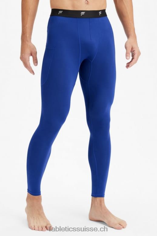 Hommes la couche de base serrée sur toute la longueur B0B6R3117 bleu français Fabletics