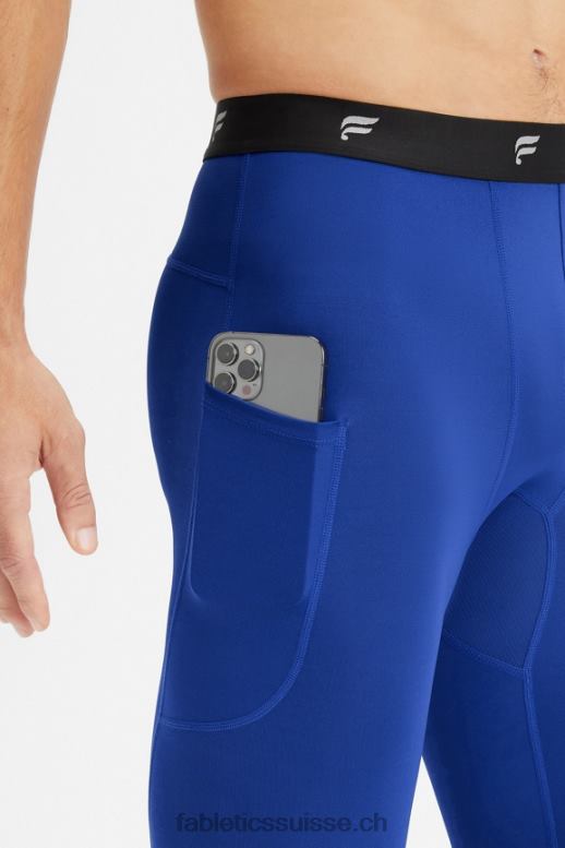 Hommes la couche de base serrée sur toute la longueur B0B6R3117 bleu français Fabletics