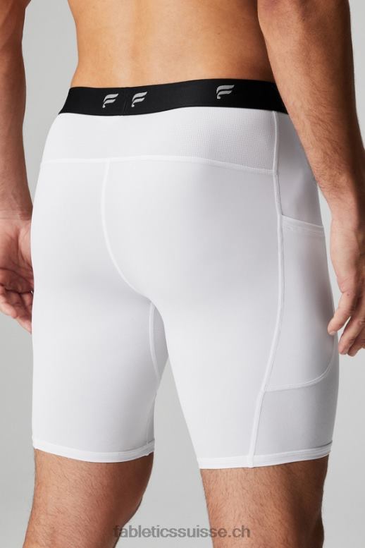 Hommes le sous-vêtement court B0B6R3116 blanc classique Fabletics