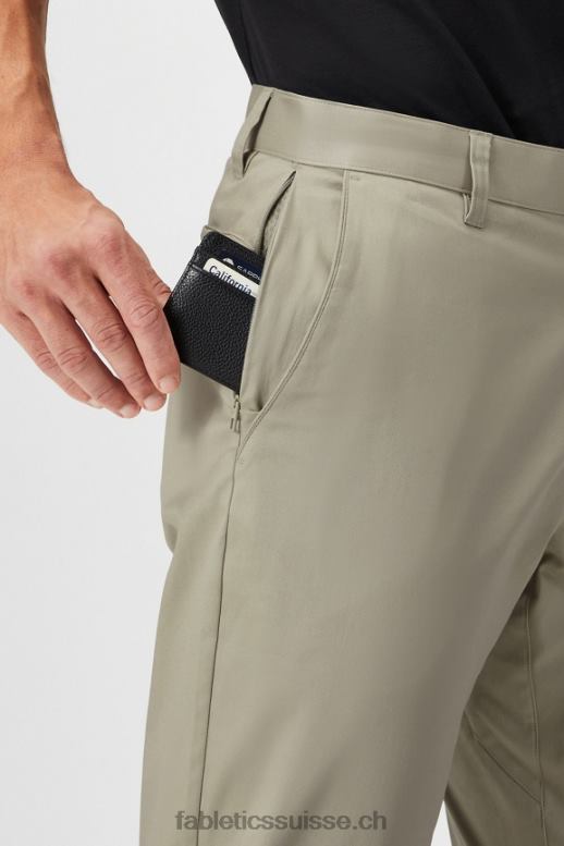 Hommes le chino high side (coupe classique) B0B6R3065 taupe frais Fabletics