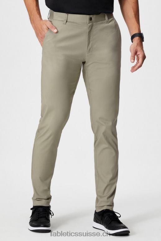 Hommes le chino high side (coupe slim) B0B6R3057 taupe frais Fabletics