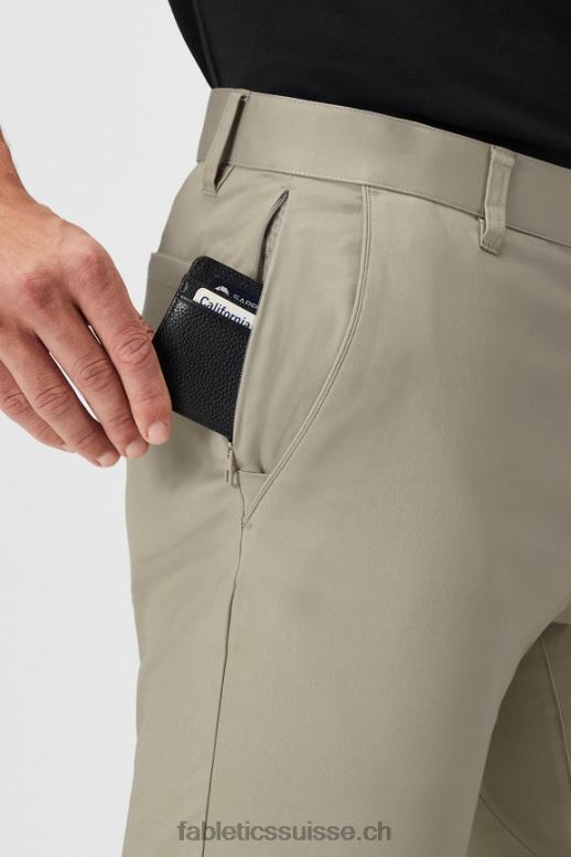 Hommes le chino high side (coupe slim) B0B6R3057 taupe frais Fabletics