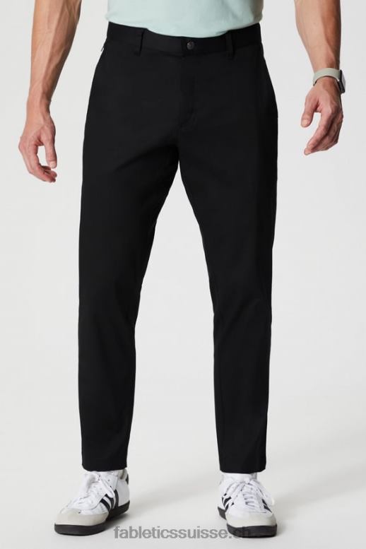 Hommes le chino high side (coupe slim) B0B6R3059 noir Fabletics