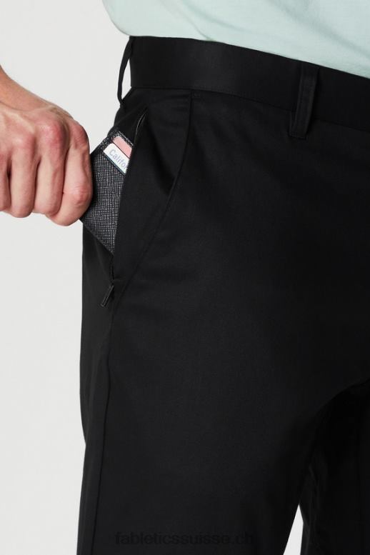 Hommes le chino high side (coupe slim) B0B6R3059 noir Fabletics