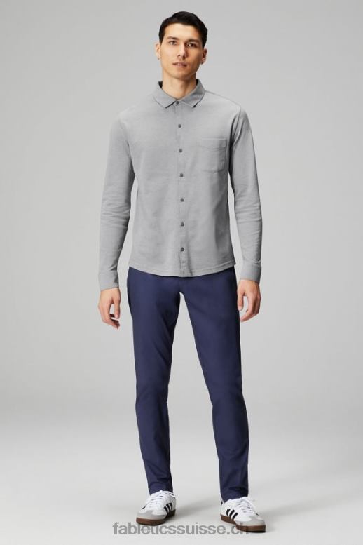 Hommes le chino high side (coupe slim) B0B6R3060 marine classique Fabletics