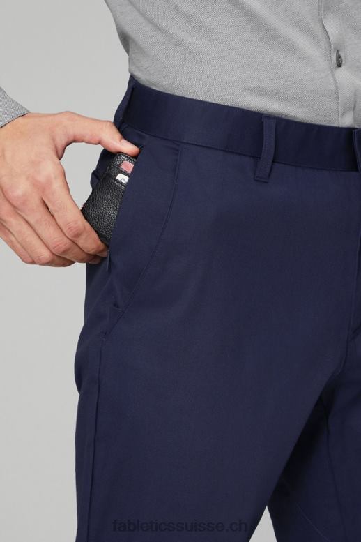 Hommes le chino high side (coupe slim) B0B6R3060 marine classique Fabletics