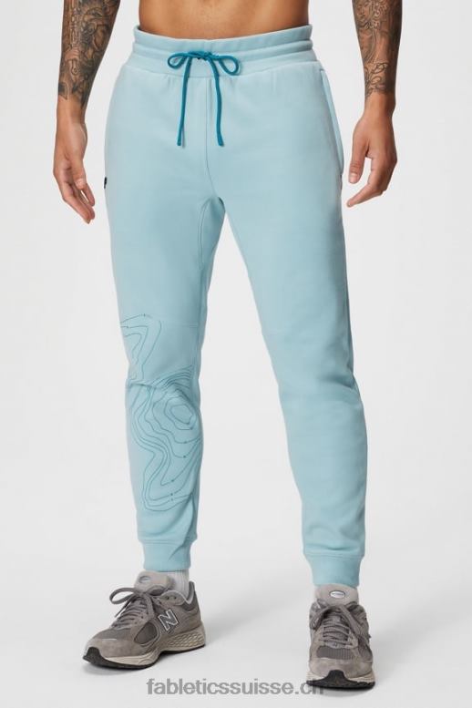 Hommes le jogger incontournable B0B6R3091 hydrow bleu clair Fabletics