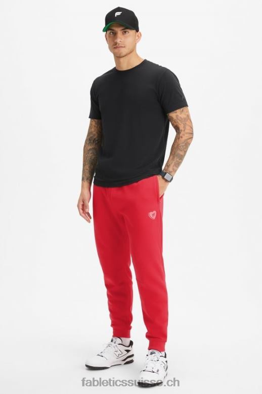 Hommes le jogger incontournable B0B6R3092 coeur de bonbon cerise classique Fabletics