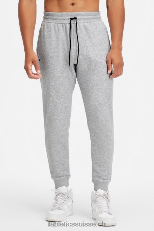 Hommes le jogger incontournable B0B6R3100 gris chiné classique Fabletics