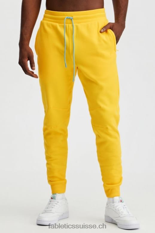 Hommes le jogger incontournable B0B6R3104 jaune vintage Fabletics