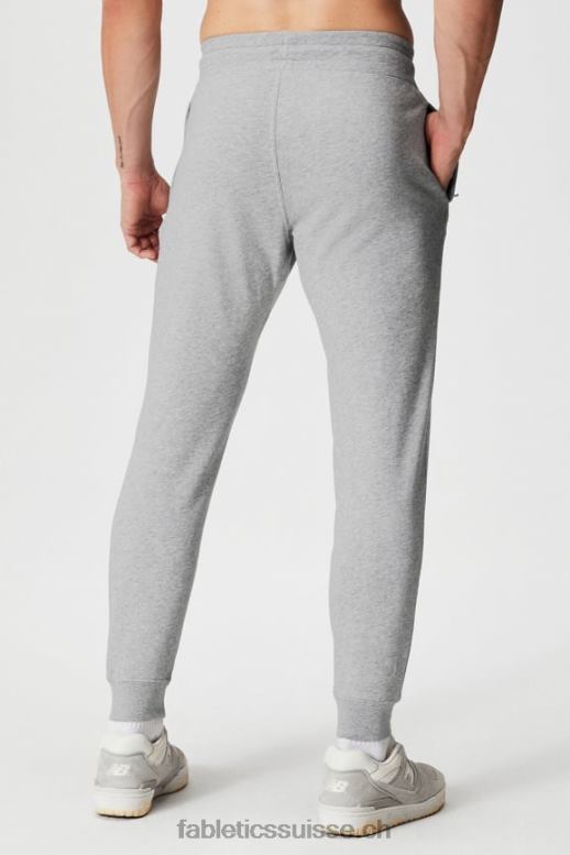 Hommes le jogger léger incontournable B0B6R3084 gris chiné classique Fabletics