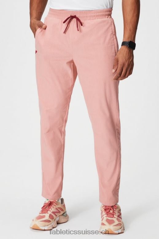 Hommes le pantalon club cord B0B6R3090 ardoise rose Fabletics