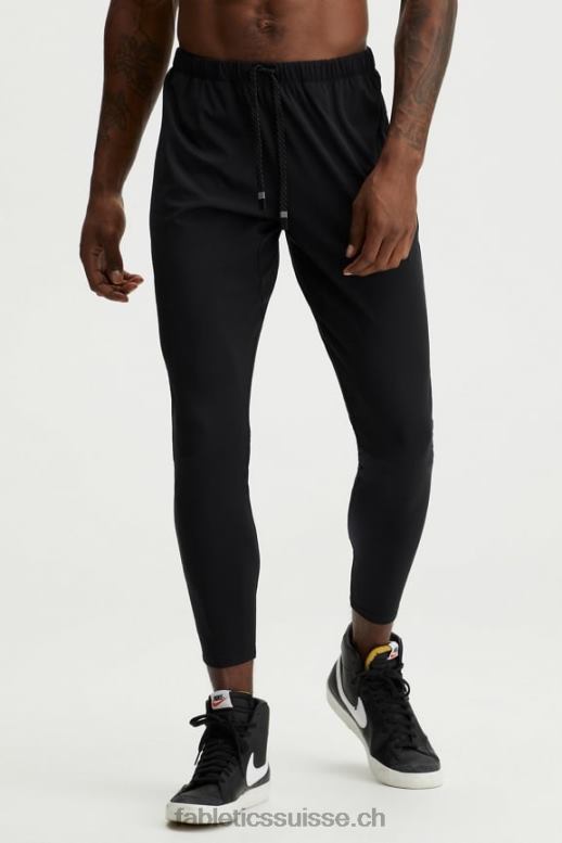 Hommes le pantalon de reprise B0B6R3107 noir Fabletics