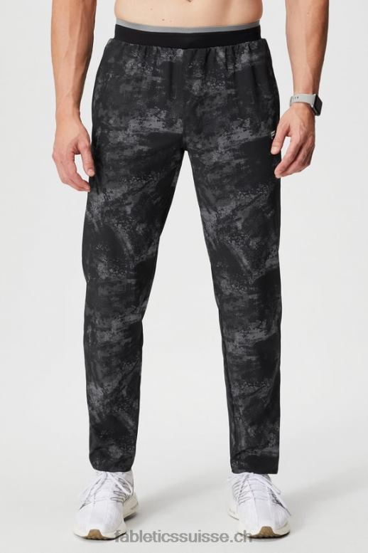 Hommes le pantalon fondamental B0B6R3068 bruit ambiant noir Fabletics