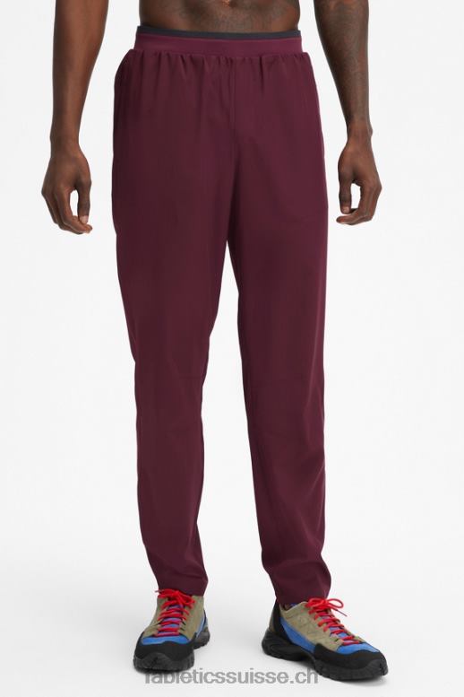 Hommes le pantalon fondamental B0B6R3075 merlot Fabletics