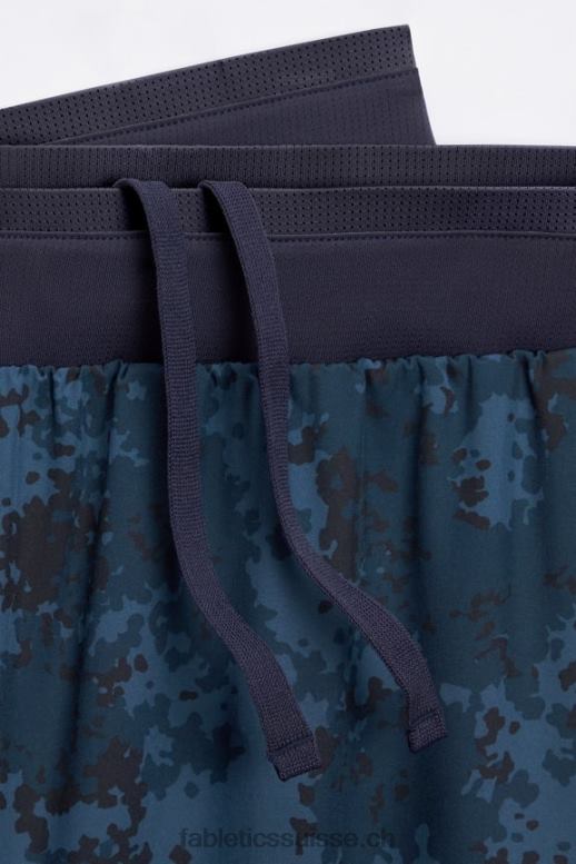 Hommes le pantalon fondamental B0B6R3078 camo bleu marine classique Fabletics