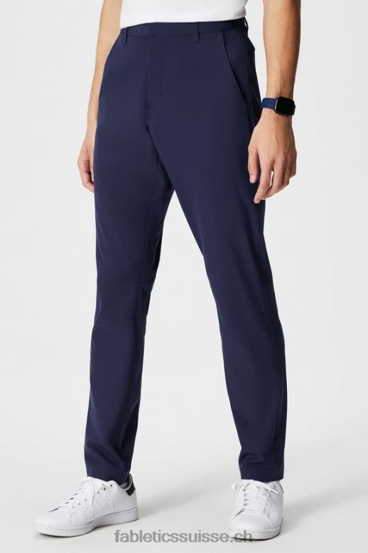 Hommes le seul pantalon (coupe classique) B0B6R3037 bleu marine profond Fabletics