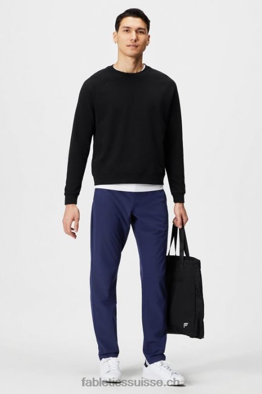 Hommes le seul pantalon (coupe classique) B0B6R3037 bleu marine profond Fabletics