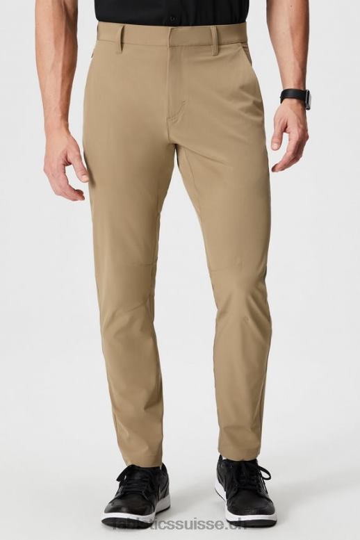 Hommes le seul pantalon (coupe slim) B0B6R3079 sergé foncé Fabletics