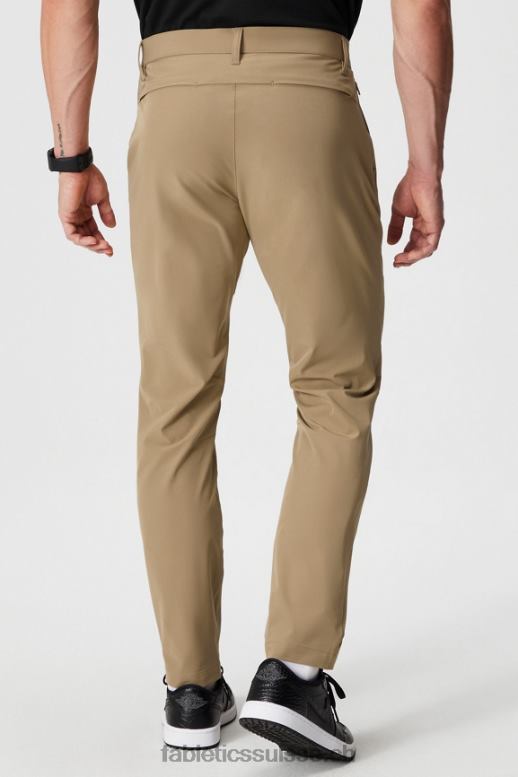 Hommes le seul pantalon (coupe slim) B0B6R3079 sergé foncé Fabletics