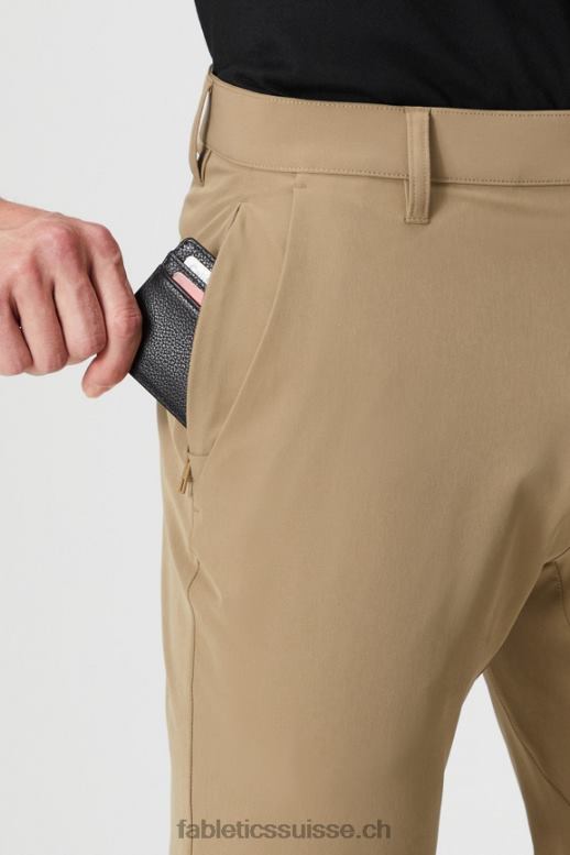 Hommes le seul pantalon (coupe slim) B0B6R3079 sergé foncé Fabletics