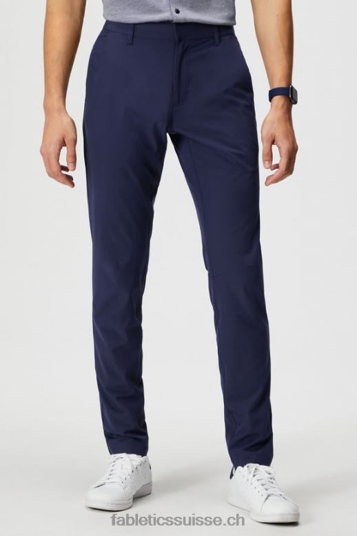 Hommes le seul pantalon (coupe slim) B0B6R3080 bleu marine profond Fabletics