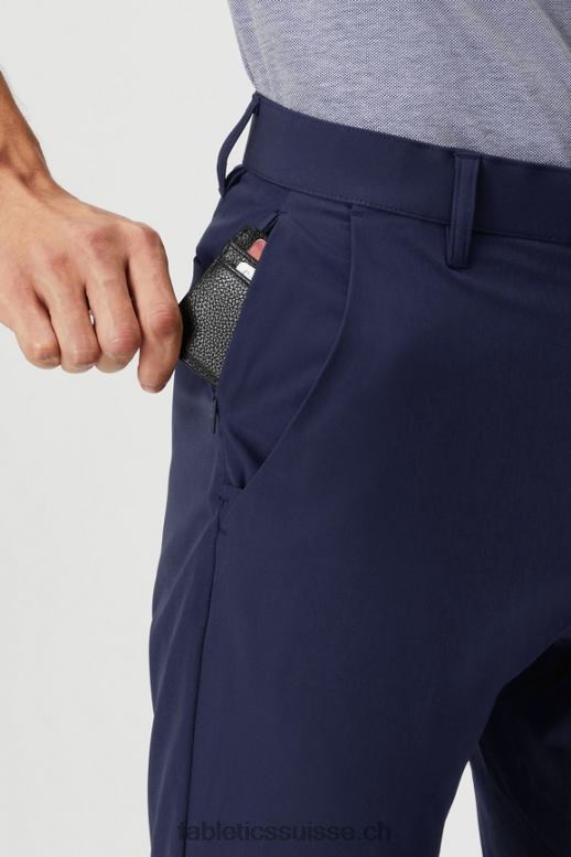 Hommes le seul pantalon (coupe slim) B0B6R3080 bleu marine profond Fabletics