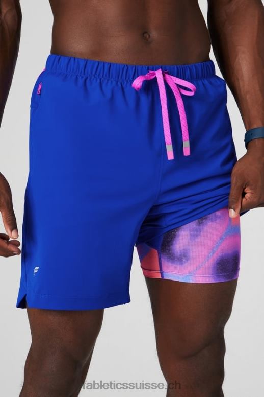 Hommes celui court (doublé) 139 B0B6R3169 celeste/passion folie estivale Fabletics