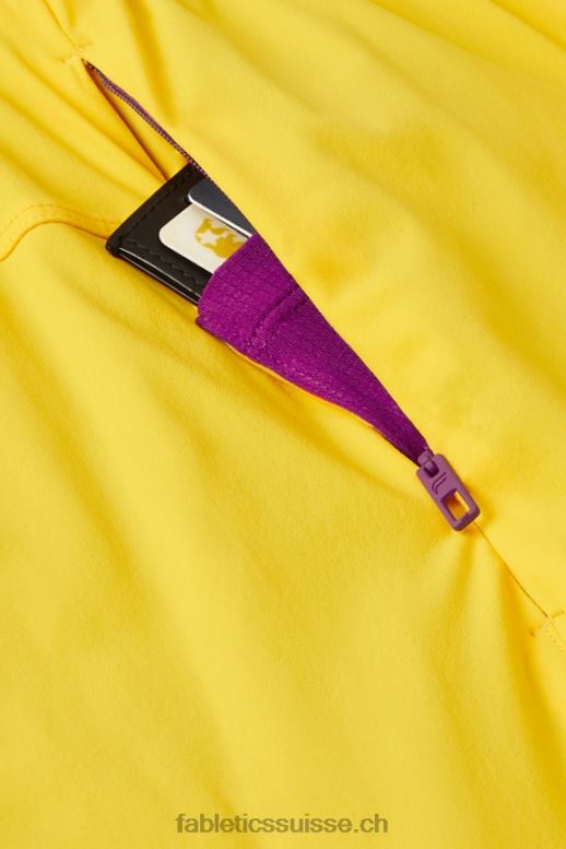 Hommes celui court (doublé) 139 B0B6R3171 Coucher de soleil jaune Fabletics