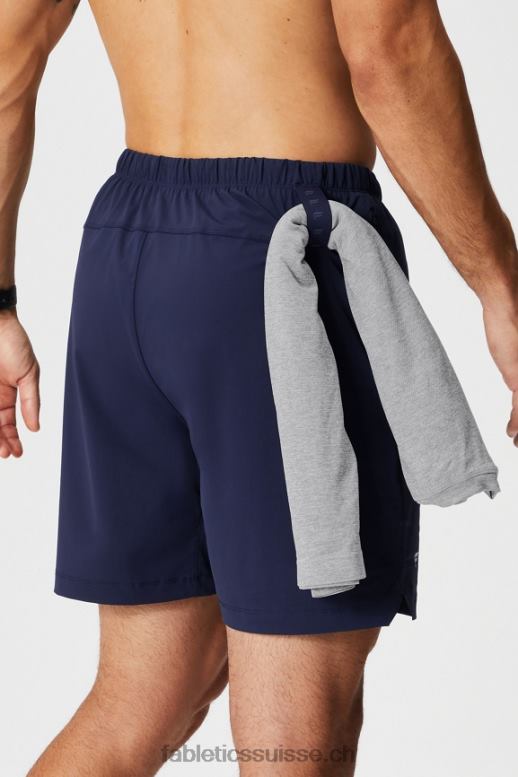 Hommes celui court (doublé) 140 B0B6R3172 bleu marine profond Fabletics