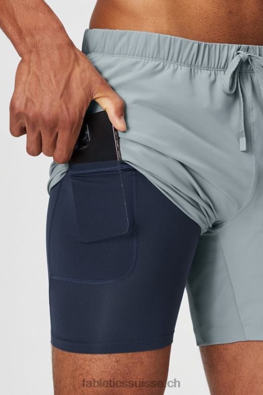 Hommes celui court (doublé) 140 B0B6R3173 gris ombre Fabletics