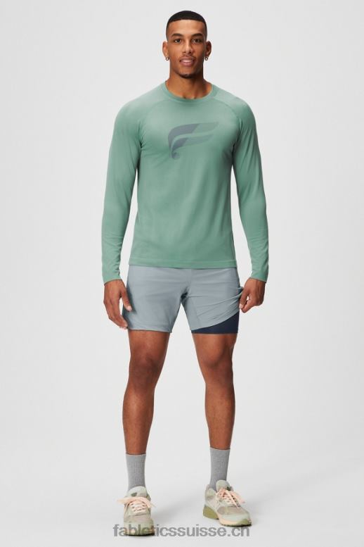 Hommes celui court (doublé) 140 B0B6R3173 gris ombre Fabletics