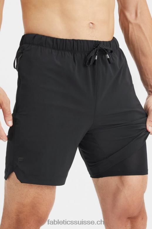 Hommes celui court (doublé) 140 B0B6R3174 noir Fabletics