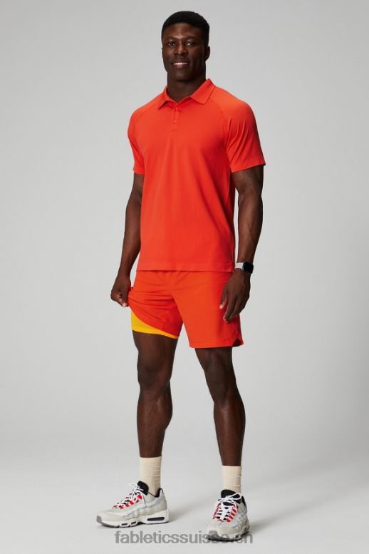Hommes celui court (doublé) 140 B0B6R3176 tomate ancienne Fabletics