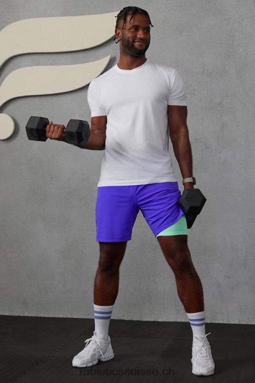 Hommes celui court (doublé) 141 B0B6R3178 extrême royal Fabletics