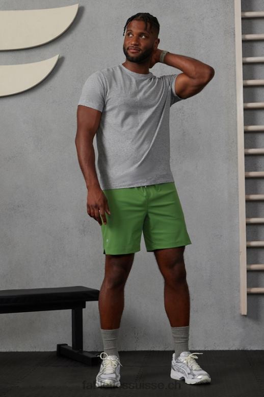 Hommes celui court (doublé) 141 B0B6R3179 néo olive Fabletics