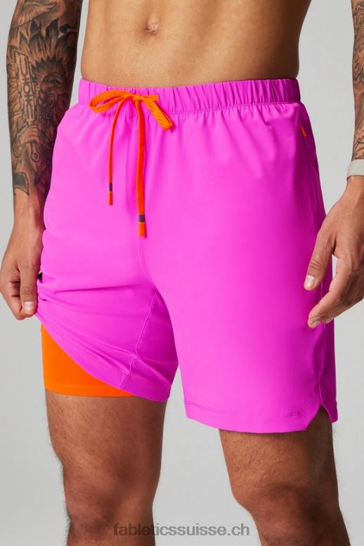 Hommes celui court (doublé) 141 B0B6R3180 évasion rose Fabletics