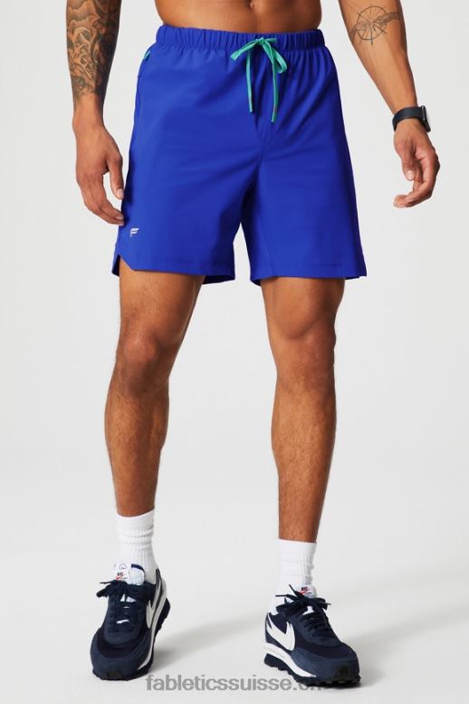 Hommes celui court (doublé) 142 B0B6R3182 bleu oxford Fabletics