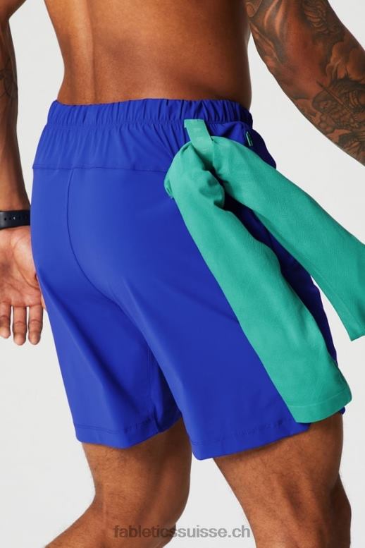 Hommes celui court (doublé) 142 B0B6R3182 bleu oxford Fabletics