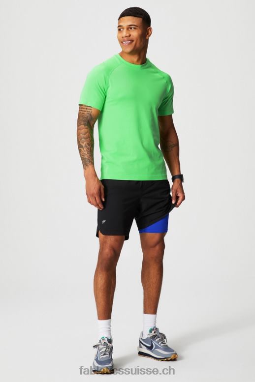 Hommes celui court (doublé) 142 B0B6R3184 pointe de tilleul sauvage Fabletics