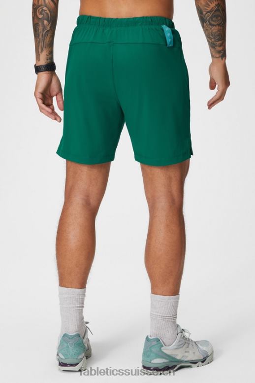 Hommes celui court (doublé) 142 B0B6R3185 vert de parcours Fabletics