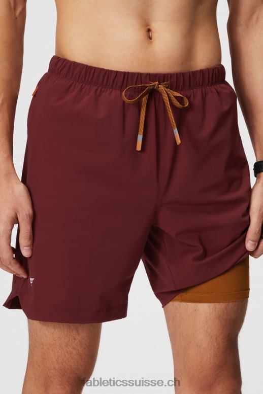 Hommes celui court (doublé) 142 B0B6R3186 rouge adrénaline Fabletics